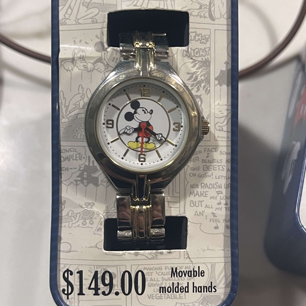 Gold and Silver Mickey Mouse Watch